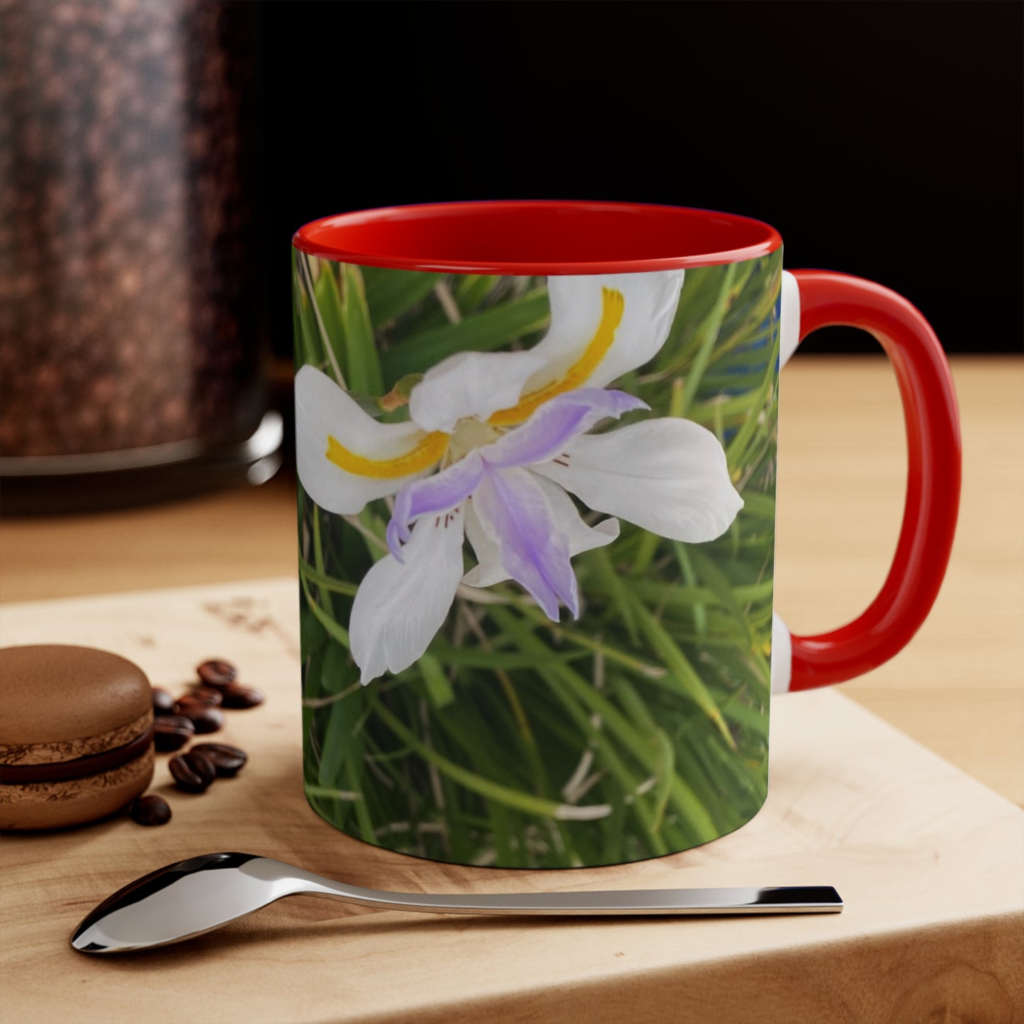 800- Mug - Colorful Accent 11oz - I Love You, You Are Beautiful & Sweet as Flowers