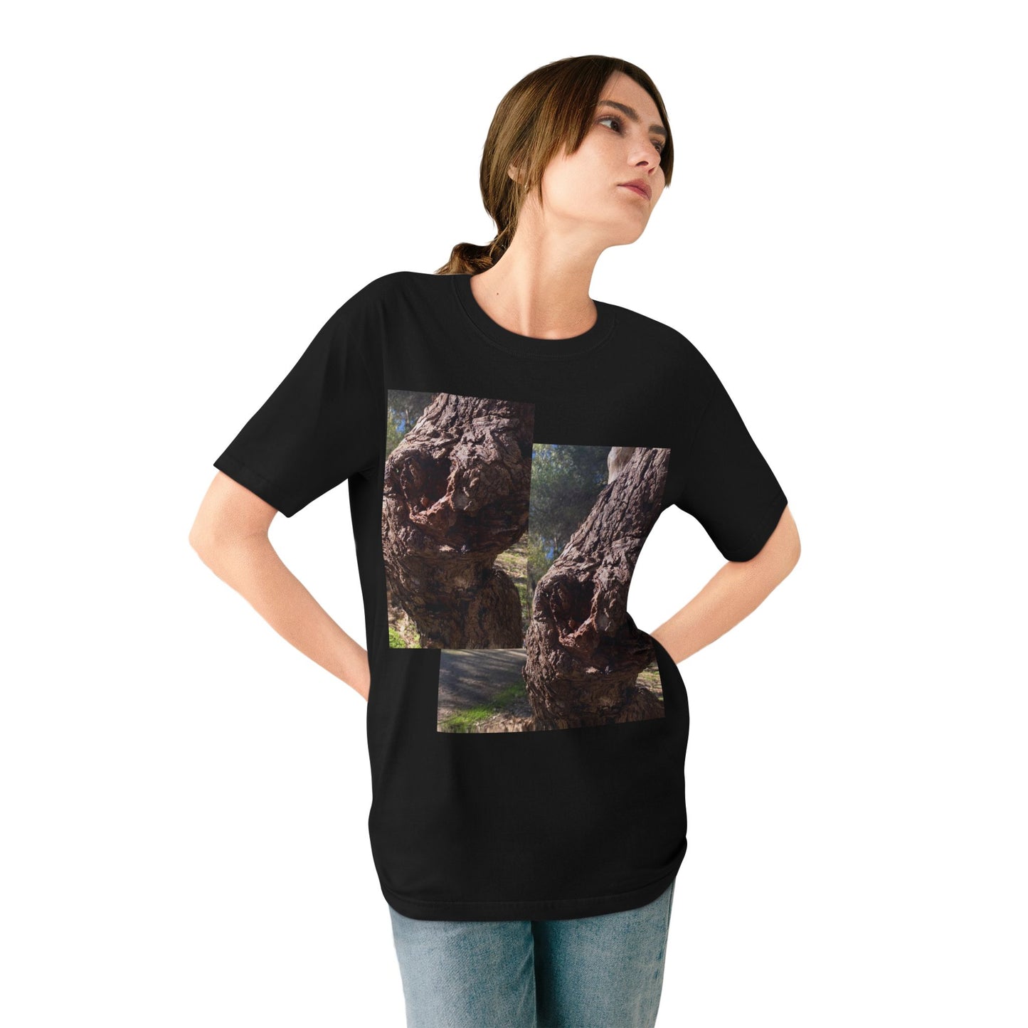 301 Staple T-shirt - Tree Spirits and Hearts Design