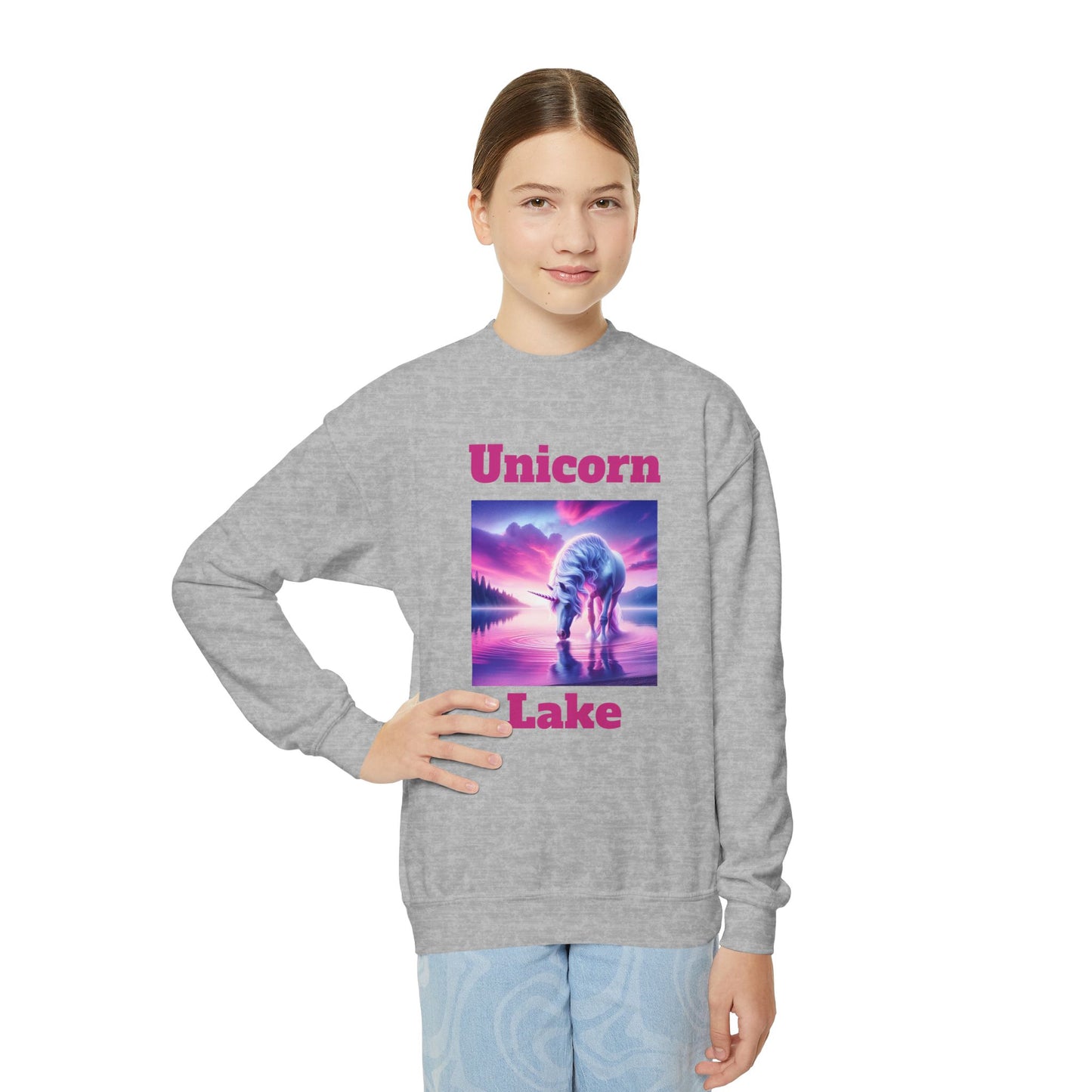 K000 Youth Sweatshirt - Unicorn Lake Design