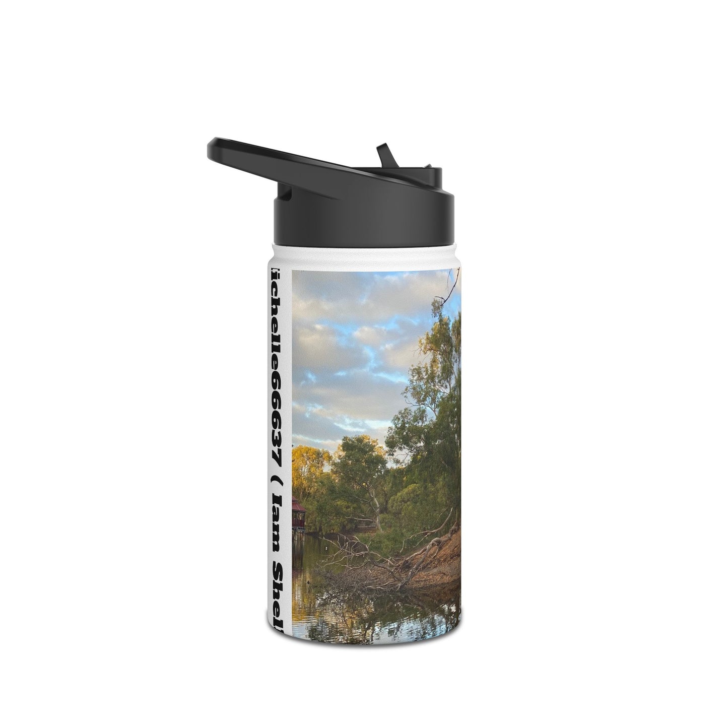 B000 - Tomato Lake , Western Australia Stainless Steel Water Bottle, Standard Lid