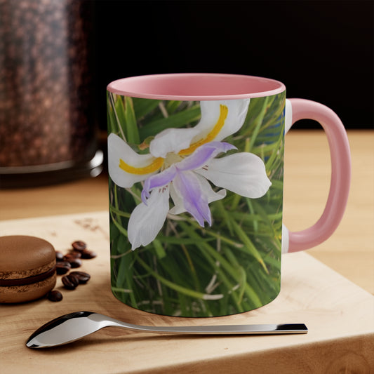 800- Mug - Colorful Accent 11oz - I Love You, You Are Beautiful & Sweet as Flowers