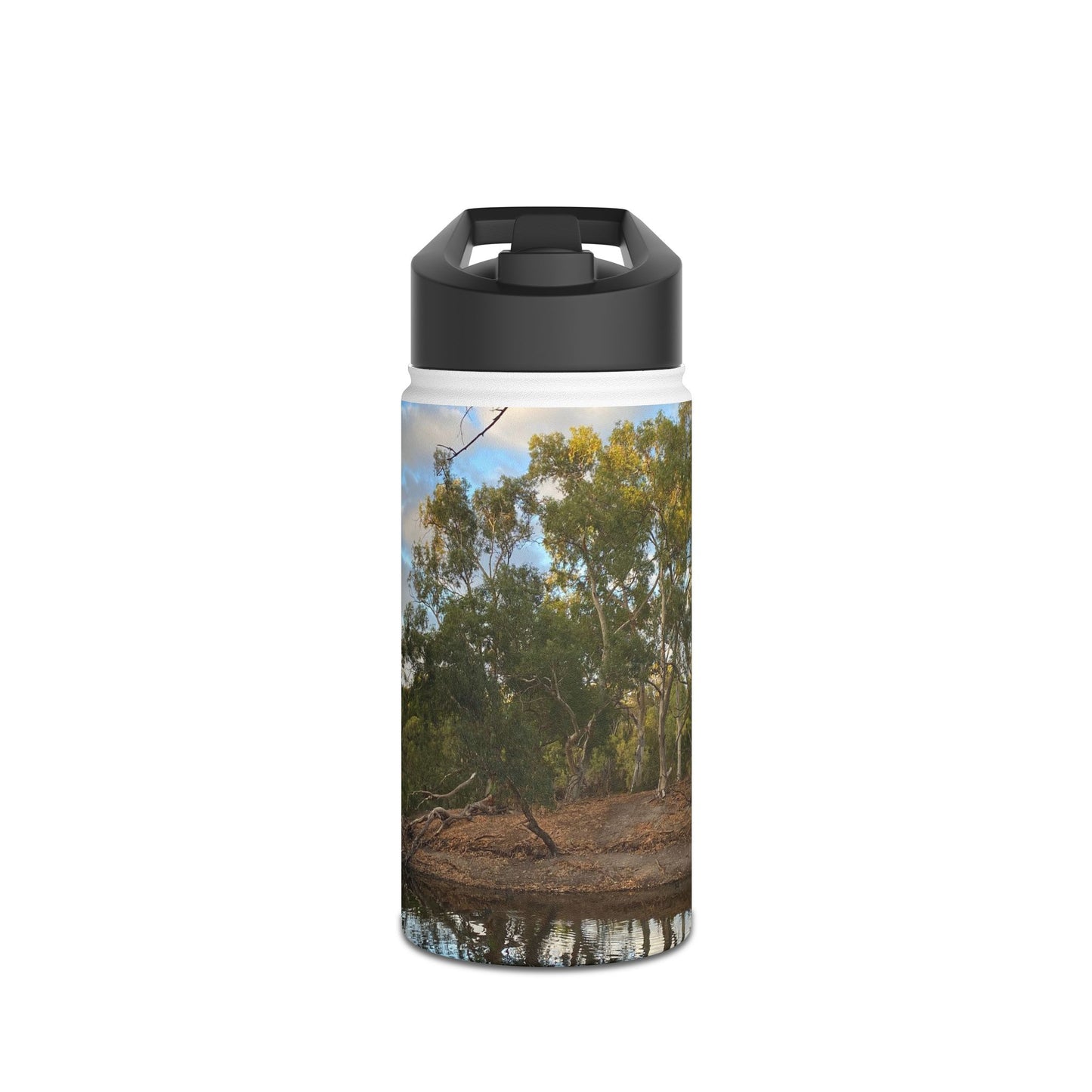 B000 - Tomato Lake , Western Australia Stainless Steel Water Bottle, Standard Lid