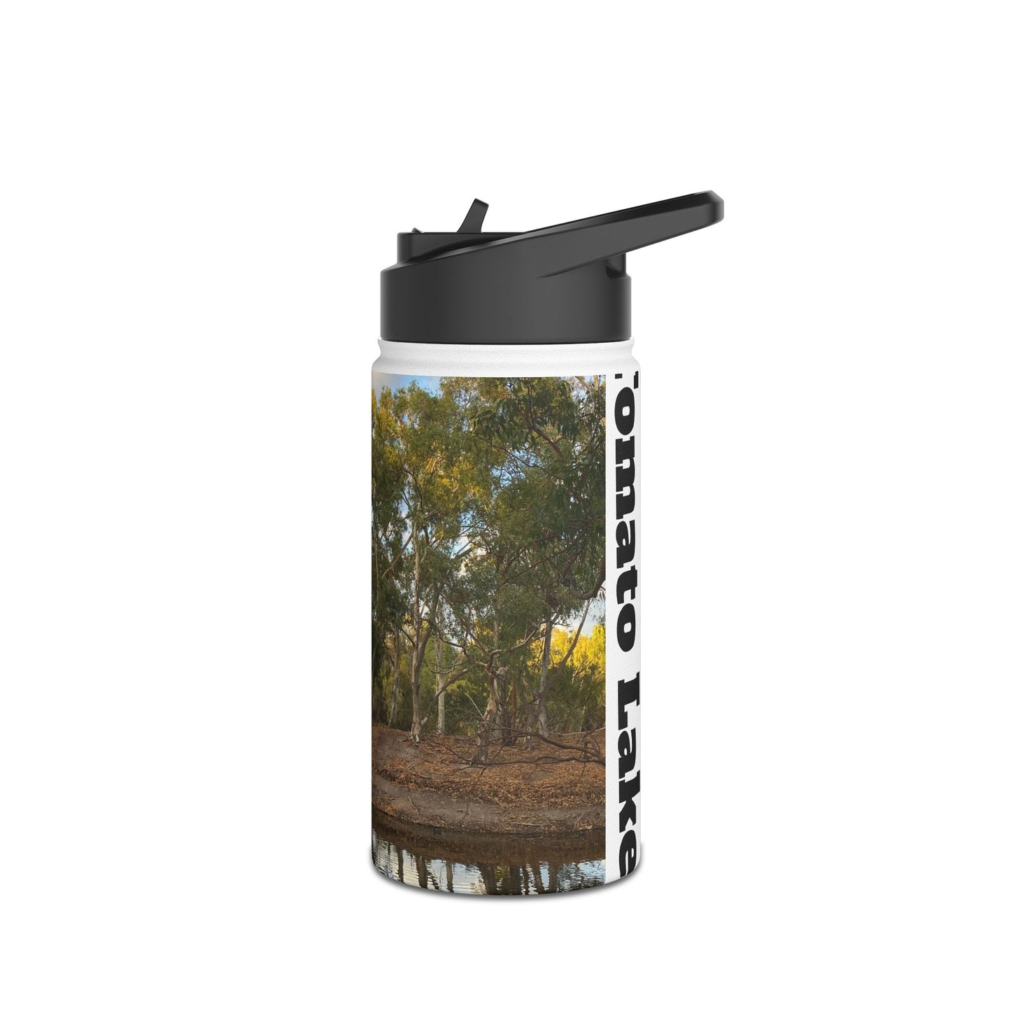 B000 - Tomato Lake , Western Australia Stainless Steel Water Bottle, Standard Lid