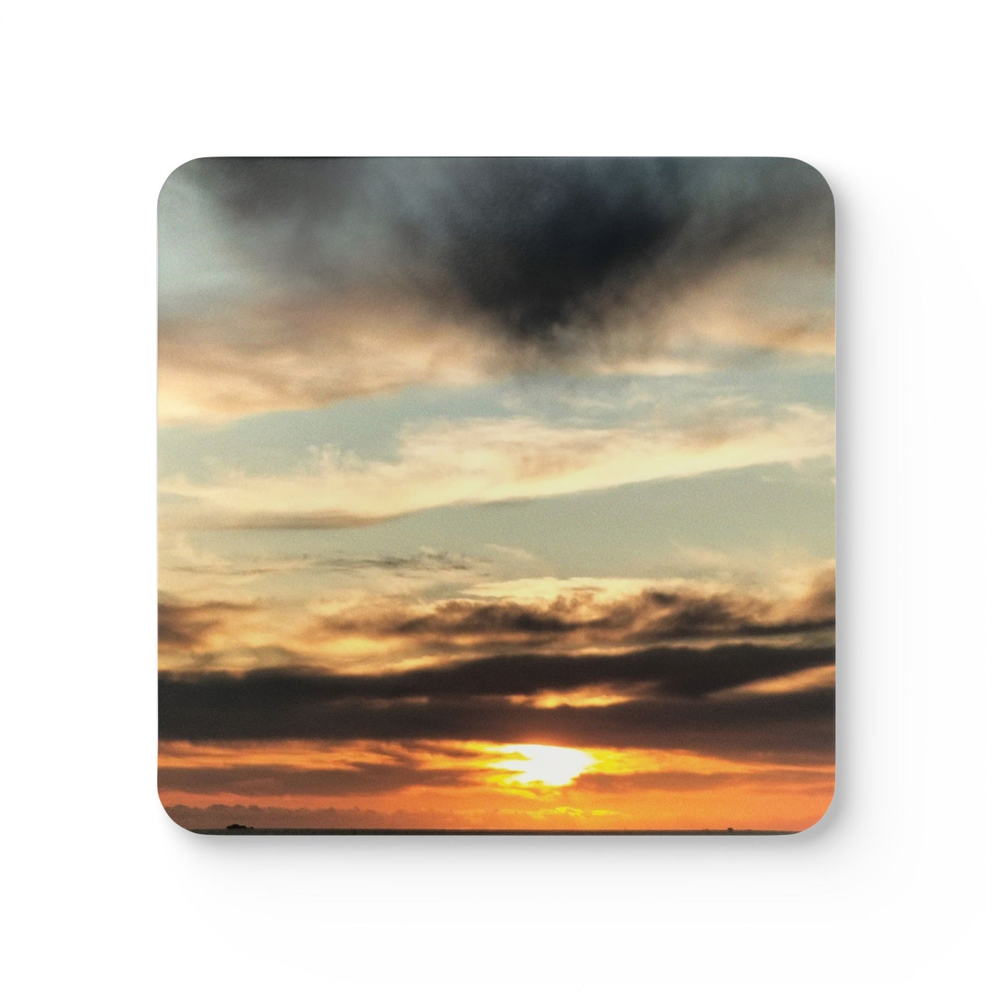 Western Australia - Sun Set - Michelle66637 (I am Shelly) Corkwood Coaster Set