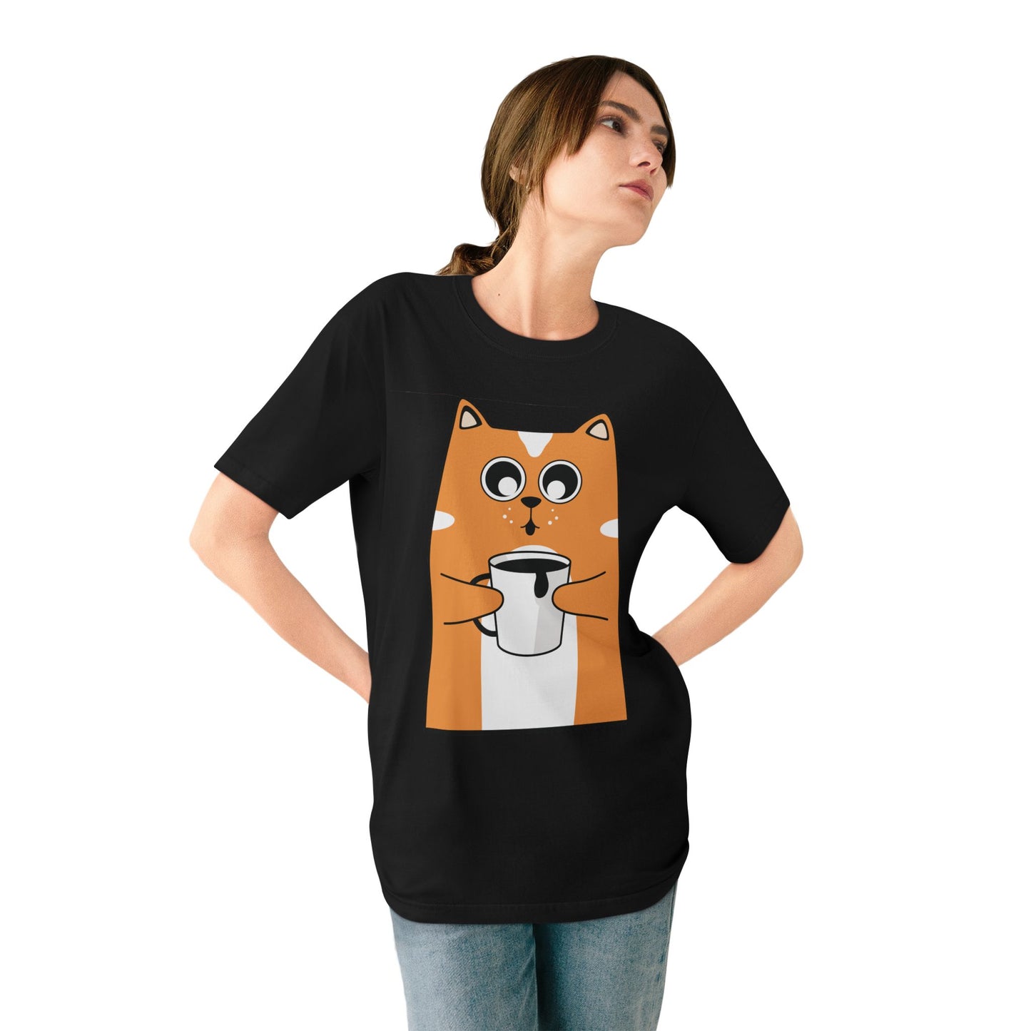 001 Meow Coffee   💔 T-shirt  Funny Meme