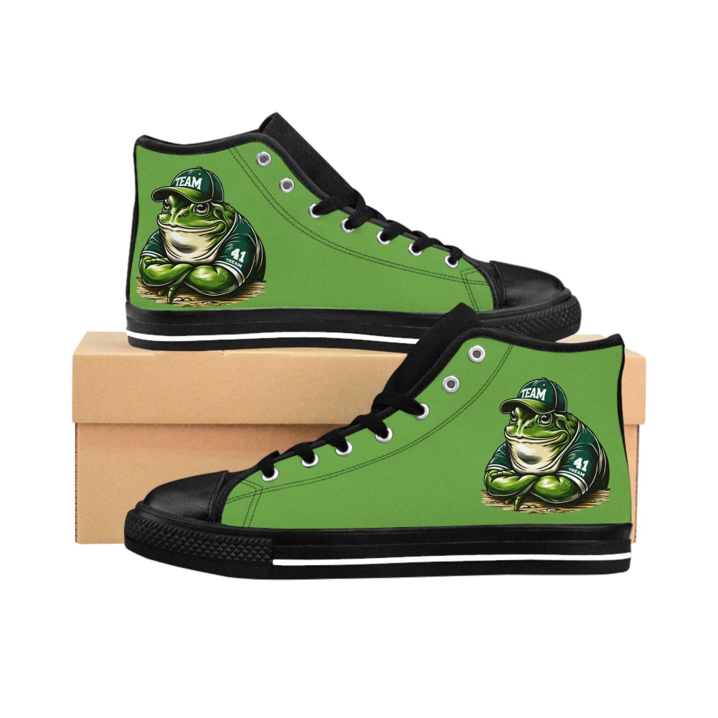 Sneakers - Team Frog Design - Bright & Fun Colors - Women's Classic