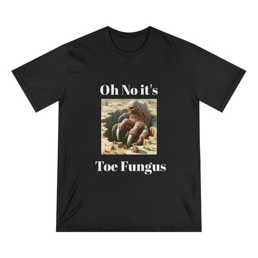 001-Funny Meme Organic Staple T-shirt - The Evil Toe Fugus