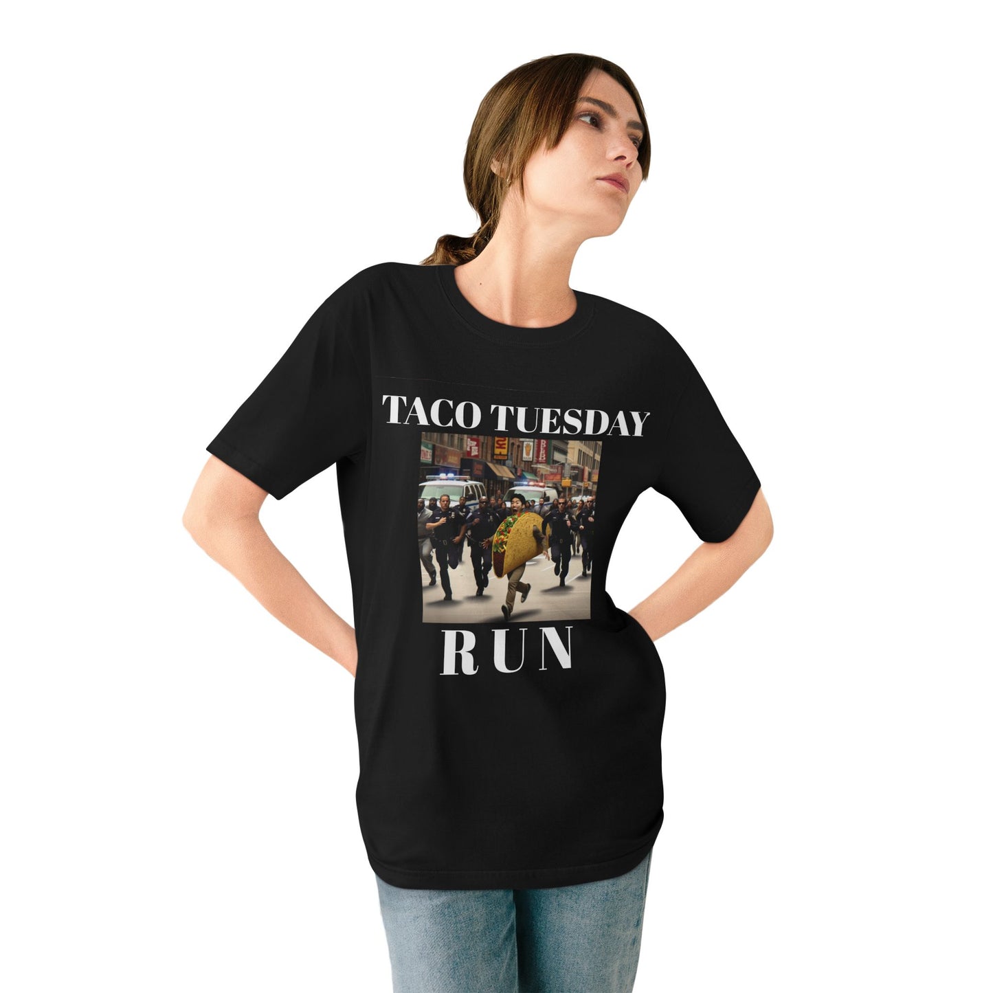 001 Taco Tuesday RUN 💔 T-shirt  Funny Meme