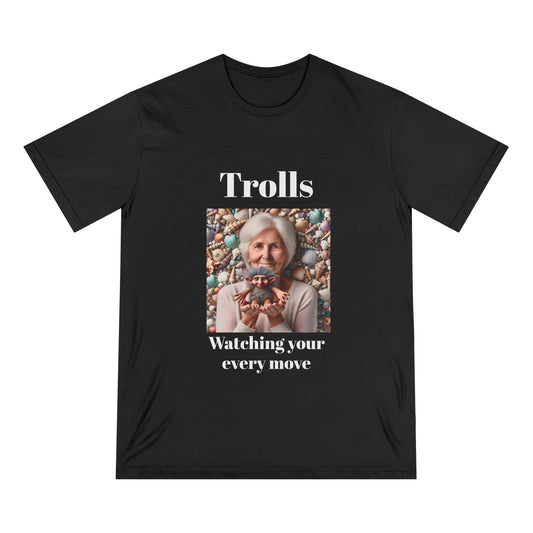 001 T-Shirt Cyber Trolls Battle Funny Meme Organic Staple