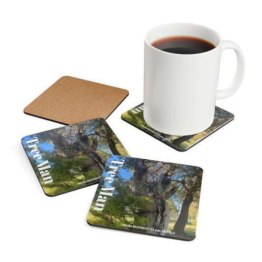 Tree Man , Western Australia  - Michelle66637 (I am Shelly) Corkwood Coaster Set