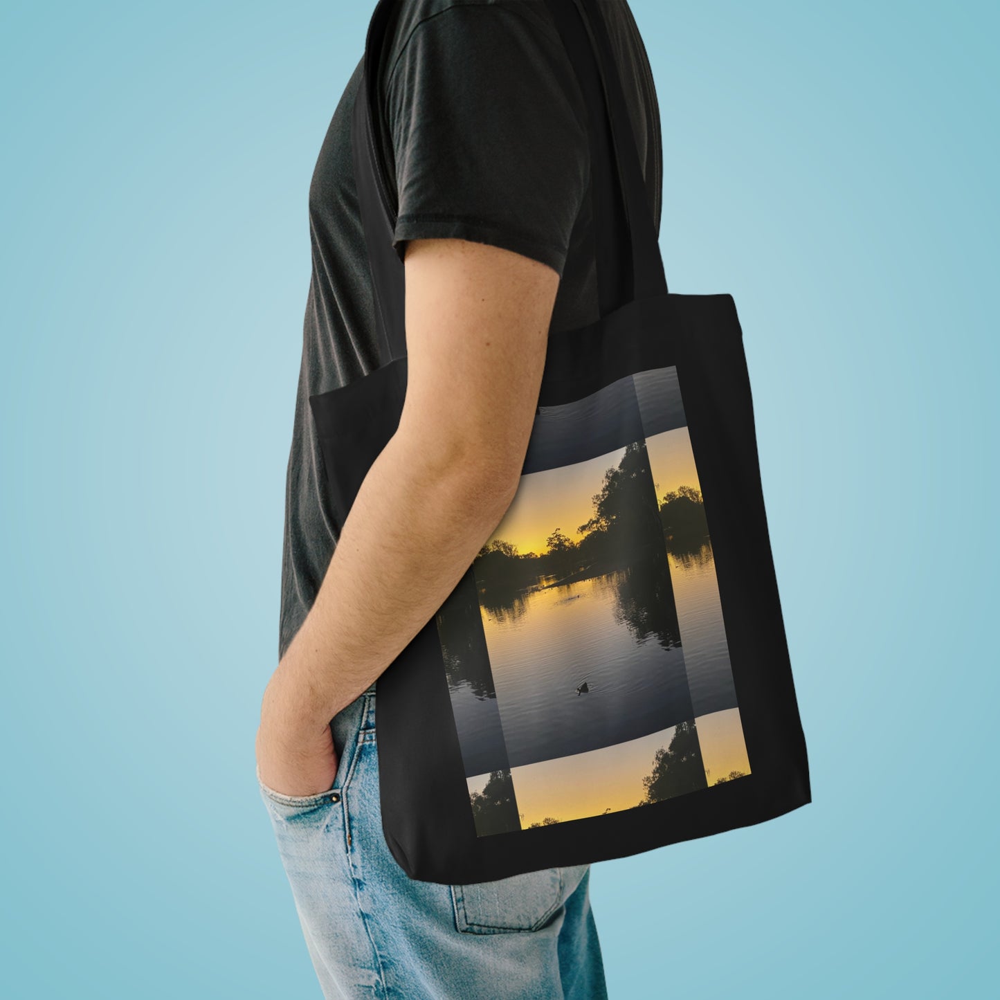 403 Cotton Tote Bag - Sunset at Tomato Lake Western Australia