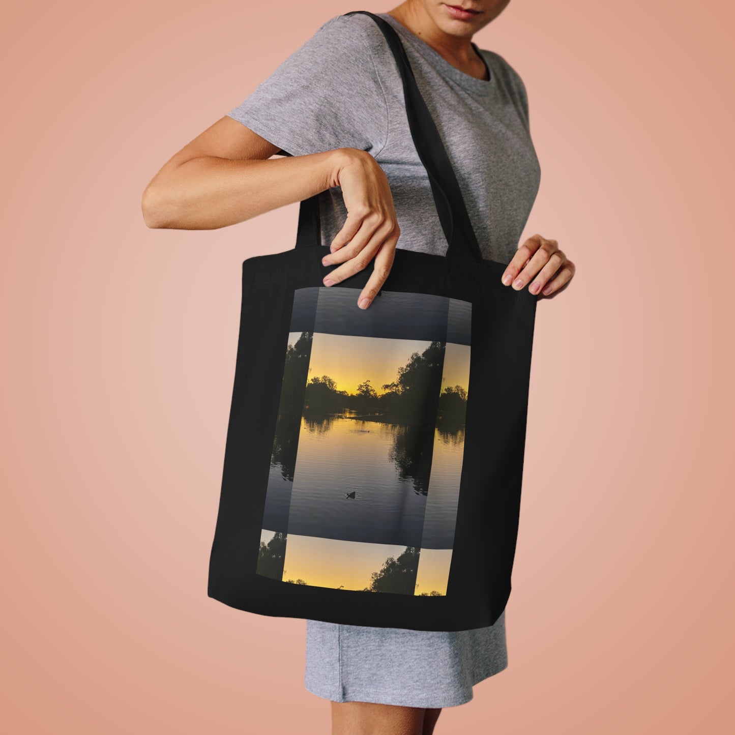 403 Cotton Tote Bag - Sunset at Tomato Lake Western Australia