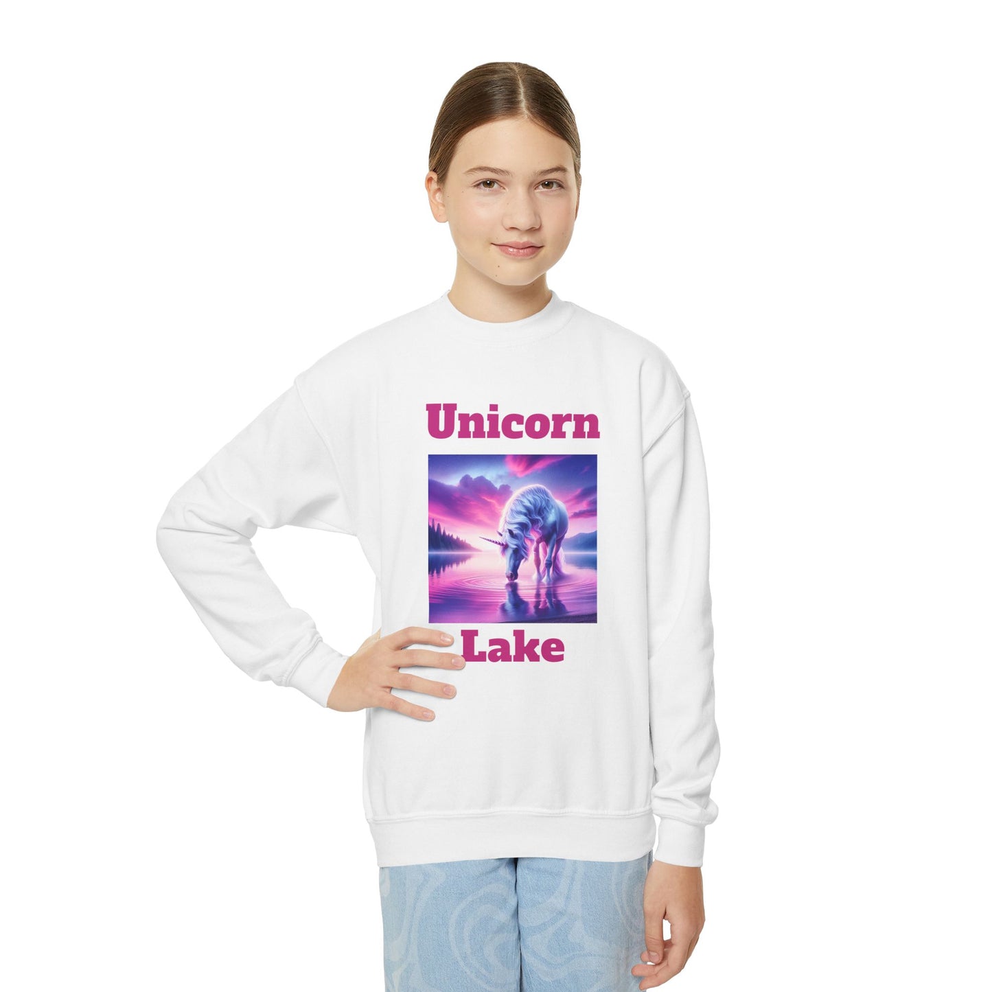 K000 Youth Sweatshirt - Unicorn Lake Design